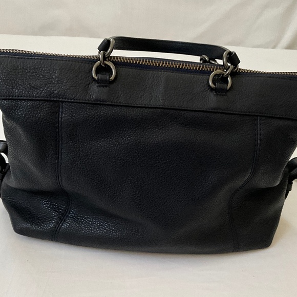 COACH Lennox 2Way Leather Tote Satchel Blue - Picture 3 of 16